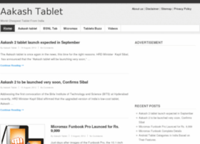 Aakash-tablet.org thumbnail