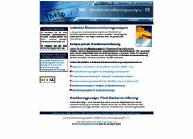 Abc-krankenversicherungsanalyse.de thumbnail Abc-krankenversicherungsanalyse.de thumbnail