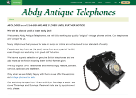 Abdyantiquetelephones.co.uk thumbnail