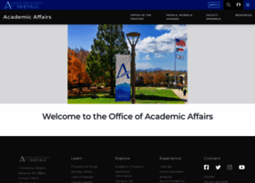 Academicaffairs.unca.edu thumbnail