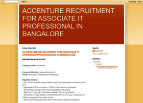 Accentureassociateitrecruitment.blogspot.in thumbnail