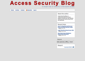 Accesssecurityblog.com thumbnail