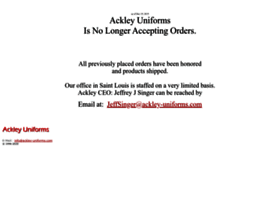 Ackley-uniforms.com thumbnail