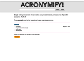 Acronymify.com thumbnail