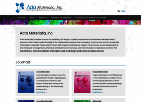 Actamaterialia.org thumbnail