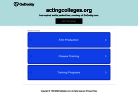 Actingcolleges.org thumbnail