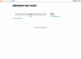 Admission-test-result.blogspot.com thumbnail