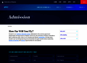 Admission.udayton.edu thumbnail