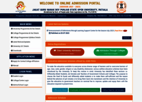 Admissions.psou.ac.in thumbnail