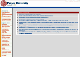 Admissions.puchd.ac.in thumbnail