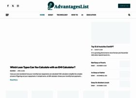 Advantageslist.com thumbnail