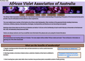 Africanviolet.org.au thumbnail