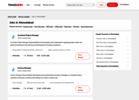 Ahmedabad.timesjobs.com thumbnail