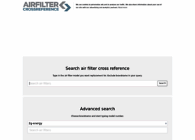 Airfilter-crossreference.com thumbnail