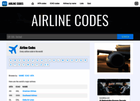 Airlinecodes.info thumbnail