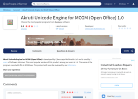 Akruti-unicode-engine-for-mcgm-open-offi.software.informer.com thumbnail