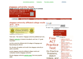 Alagappauniversityresults.in thumbnail