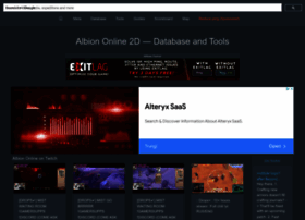 Albion Online 2D Database — Meta, Market Prices, Craft Calculator