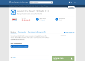 Alcatel-one-touch-pc-suite.software.informer.com thumbnail