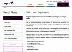 Alerts.fingal.ie thumbnail
