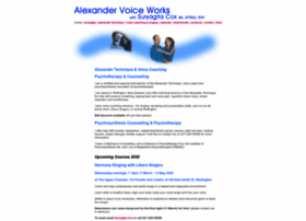 Alexandervoiceworks.co.nz thumbnail
