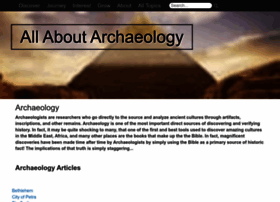 Allaboutarchaeology.org thumbnail