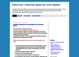 Allelectricalinterviewquestions.blogspot.in thumbnail