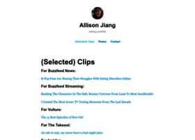 Allison-jiang.com thumbnail