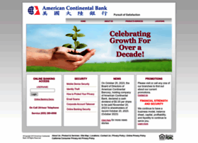 Americancontinentalbank.com thumbnail