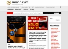 Anandclasses.co.in thumbnail