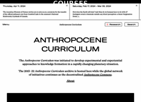 Anthropocene-curriculum.org thumbnail
