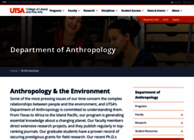 Anthropology.utsa.edu thumbnail
