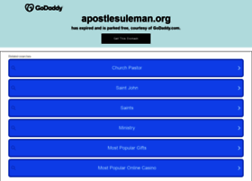 Apostlesuleman.org thumbnail