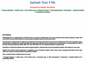 Aptitudetests4me.com thumbnail