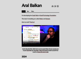 Aralbalkan.com thumbnail