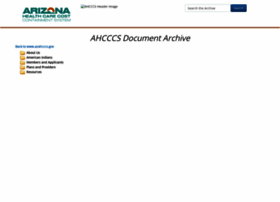 Archive.azahcccs.gov thumbnail