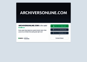 Archiversonline.com thumbnail