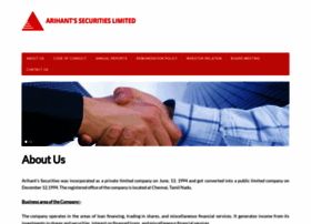 Arihantssecurities.com thumbnail