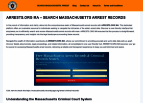 Arrests-ma.org thumbnail