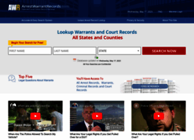 Arrestwarrantrecords.com thumbnail