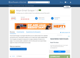Arsyn-email-scraper.software.informer.com thumbnail