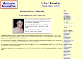Arthurslimericks.com thumbnail