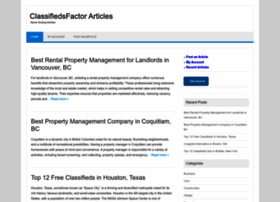 Article.classifiedsfactor.com thumbnail