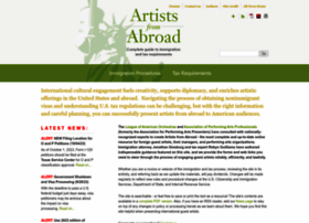 Artistsfromabroad.org thumbnail