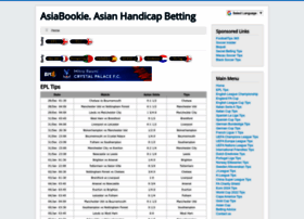 Asiabookie. asian handicap betting