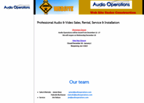 Audiooperations.com thumbnail