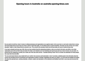 Australia-opening-times.com thumbnail