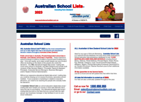 Australianschoollists.com.au thumbnail