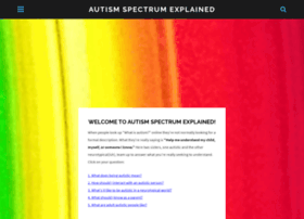 Autismspectrumexplained.com thumbnail