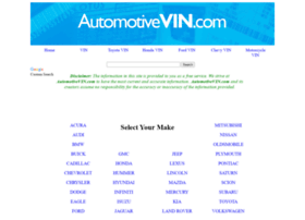 Automotivevin.com thumbnail